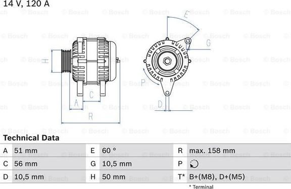 BOSCH 0 986 044 030 - Alternateur cwaw.fr