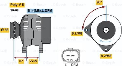 BOSCH 0 986 044 850 - Alternateur cwaw.fr