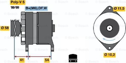 BOSCH 0 986 044 280 - Alternateur cwaw.fr