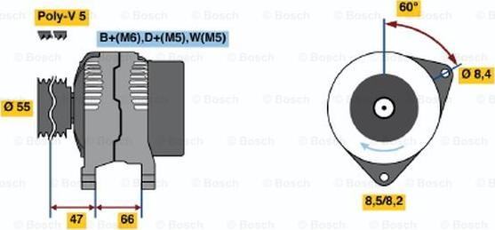 BOSCH 0 986 044 741 - Alternateur cwaw.fr