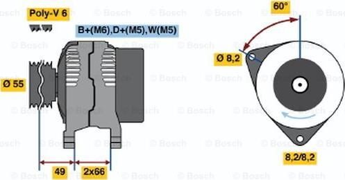 BOSCH 0 986 044 771 - Alternateur cwaw.fr