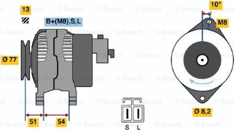 BOSCH 0 986 045 951 - Alternateur cwaw.fr