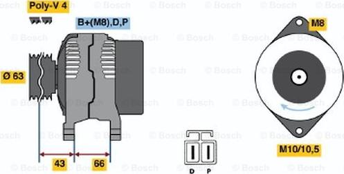 BOSCH 0 986 045 491 - Alternateur cwaw.fr