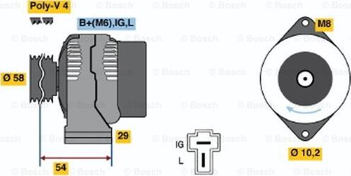 BOSCH 0 986 045 461 - Alternateur cwaw.fr