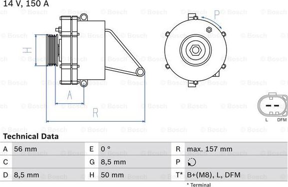 BOSCH 0 986 045 410 - Alternateur cwaw.fr