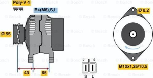 BOSCH 0 986 045 511 - Alternateur cwaw.fr