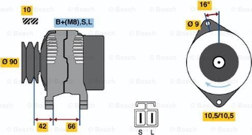 BOSCH 0 986 045 521 - Alternateur cwaw.fr