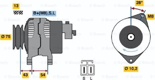 BOSCH 0 986 045 571 - Alternateur cwaw.fr