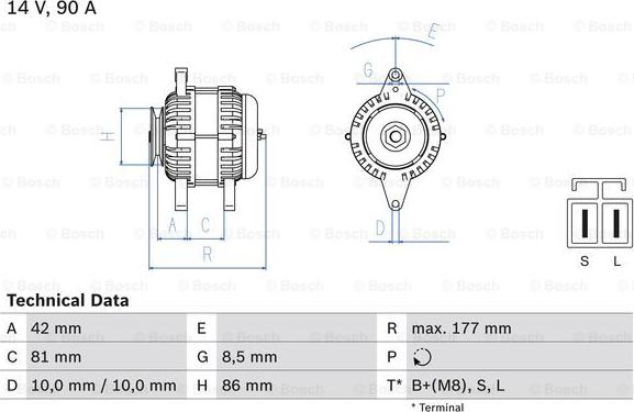 BOSCH 0 986 045 651 - Alternateur cwaw.fr