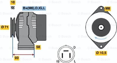 BOSCH 0 986 045 081 - Alternateur cwaw.fr