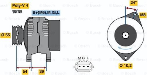 BOSCH 0 986 045 851 - Alternateur cwaw.fr