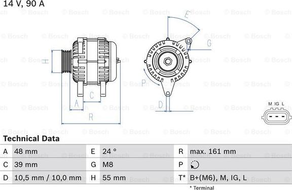 BOSCH 0 986 045 861 - Alternateur cwaw.fr