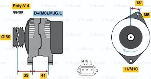 BOSCH 0 986 045 811 - Alternateur cwaw.fr