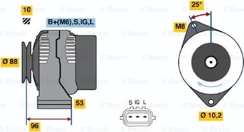 BOSCH 0 986 045 881 - Alternateur cwaw.fr