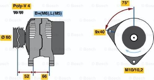 BOSCH 0 986 045 201 - Alternateur cwaw.fr