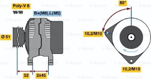 BOSCH 0 986 045 211 - Alternateur cwaw.fr