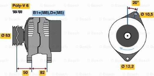 BOSCH 0 986 046 480 - Alternateur cwaw.fr