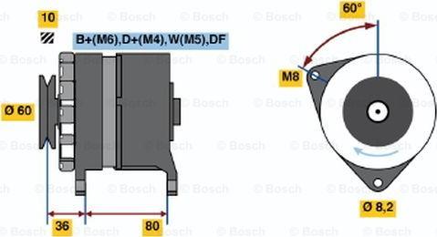 BOSCH 0 986 046 081 - Alternateur cwaw.fr