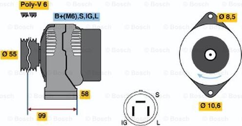 BOSCH 0 986 046 391 - Alternateur cwaw.fr