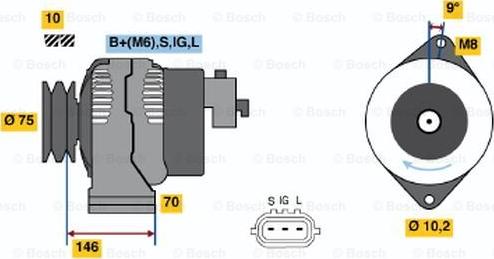 BOSCH 0 986 046 381 - Alternateur cwaw.fr