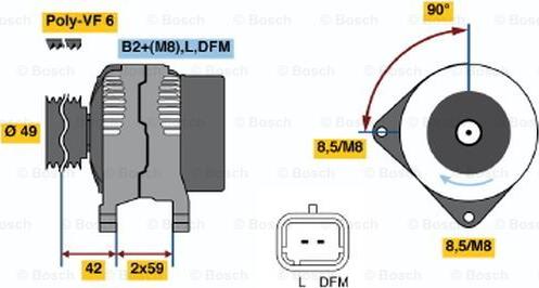 BOSCH 0 986 046 280 - Alternateur cwaw.fr