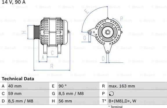 BOSCH 0 986 040 940 - Alternateur cwaw.fr