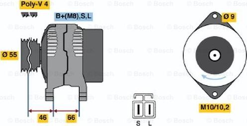 BOSCH 0 986 040 491 - Alternateur cwaw.fr