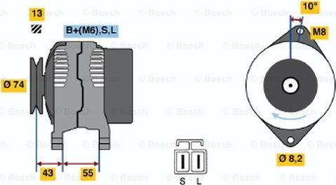 BOSCH 0 986 040 481 - Alternateur cwaw.fr