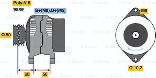 BOSCH 0 986 040 430 - Alternateur cwaw.fr