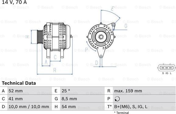 BOSCH 0 986 040 471 - Alternateur cwaw.fr