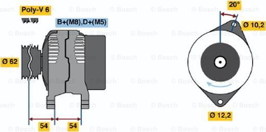 BOSCH 0 986 040 691 - Alternateur cwaw.fr