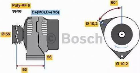 BOSCH 0123510075 - Alternateur cwaw.fr