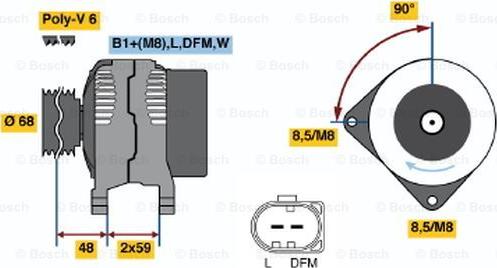 BOSCH 0 986 041 900 - Alternateur cwaw.fr