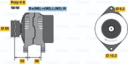 BOSCH 0 986 041 441 - Alternateur cwaw.fr