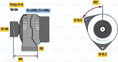 BOSCH 0 986 041 451 - Alternateur cwaw.fr