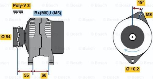 BOSCH 0 986 041 411 - Alternateur cwaw.fr