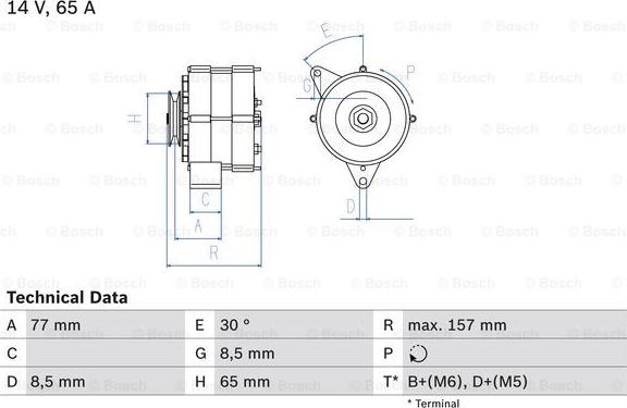 BOSCH 0 986 041 600 - Alternateur cwaw.fr