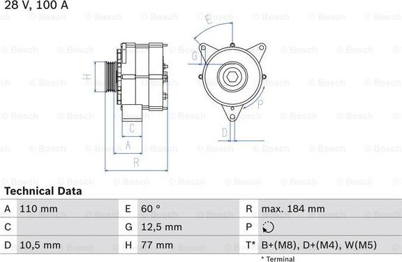 BOSCH 0 986 041 030 - Alternateur cwaw.fr