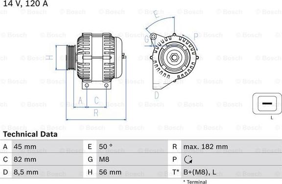 BOSCH 0 986 041 150 - Alternateur cwaw.fr