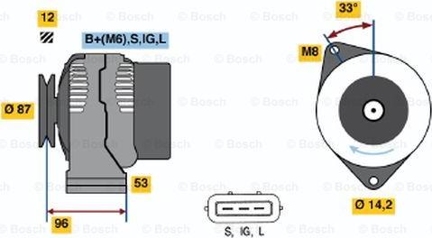 BOSCH 0 986 041 180 - Alternateur cwaw.fr