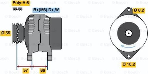 BOSCH 0 986 041 351 - Alternateur cwaw.fr