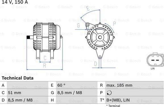 BOSCH 0 986 048 380 - Alternateur cwaw.fr