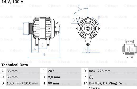 BOSCH 0 986 043 981 - Alternateur cwaw.fr