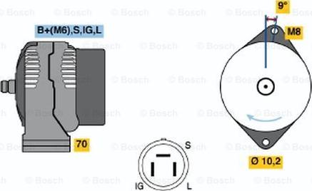 BOSCH 0 986 043 001 - Alternateur cwaw.fr