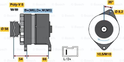 BOSCH 0 986 043 151 - Alternateur cwaw.fr