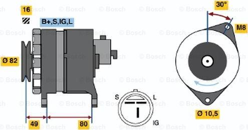 BOSCH 0 986 043 121 - Alternateur cwaw.fr