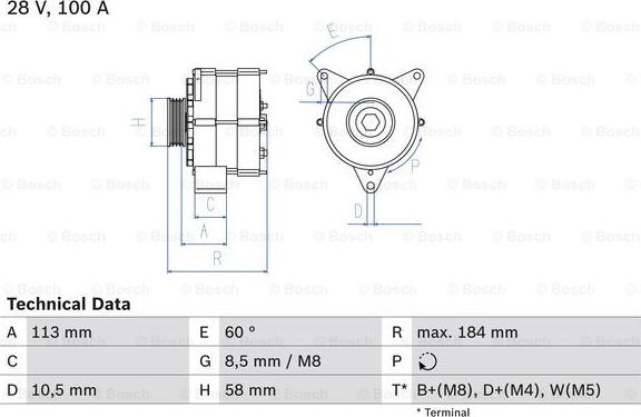 BOSCH 0 986 043 890 - Alternateur cwaw.fr