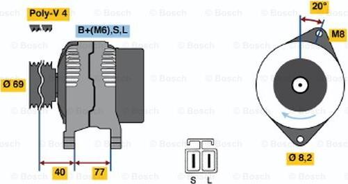 BOSCH 0 986 042 901 - Alternateur cwaw.fr