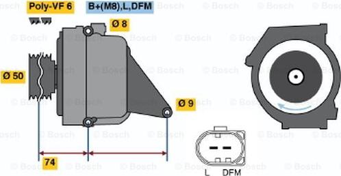 BOSCH 0 986 042 490 - Alternateur cwaw.fr