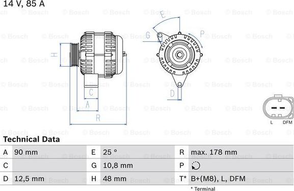 BOSCH 0 986 042 470 - Alternateur cwaw.fr